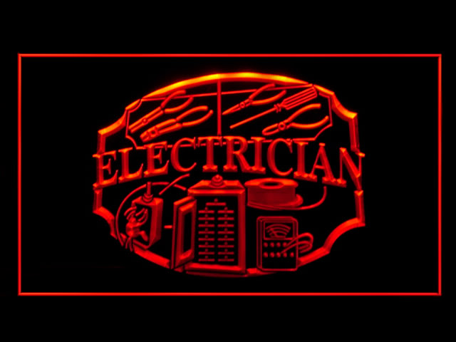 Electrician Shop Tools Repair Services Display Sign